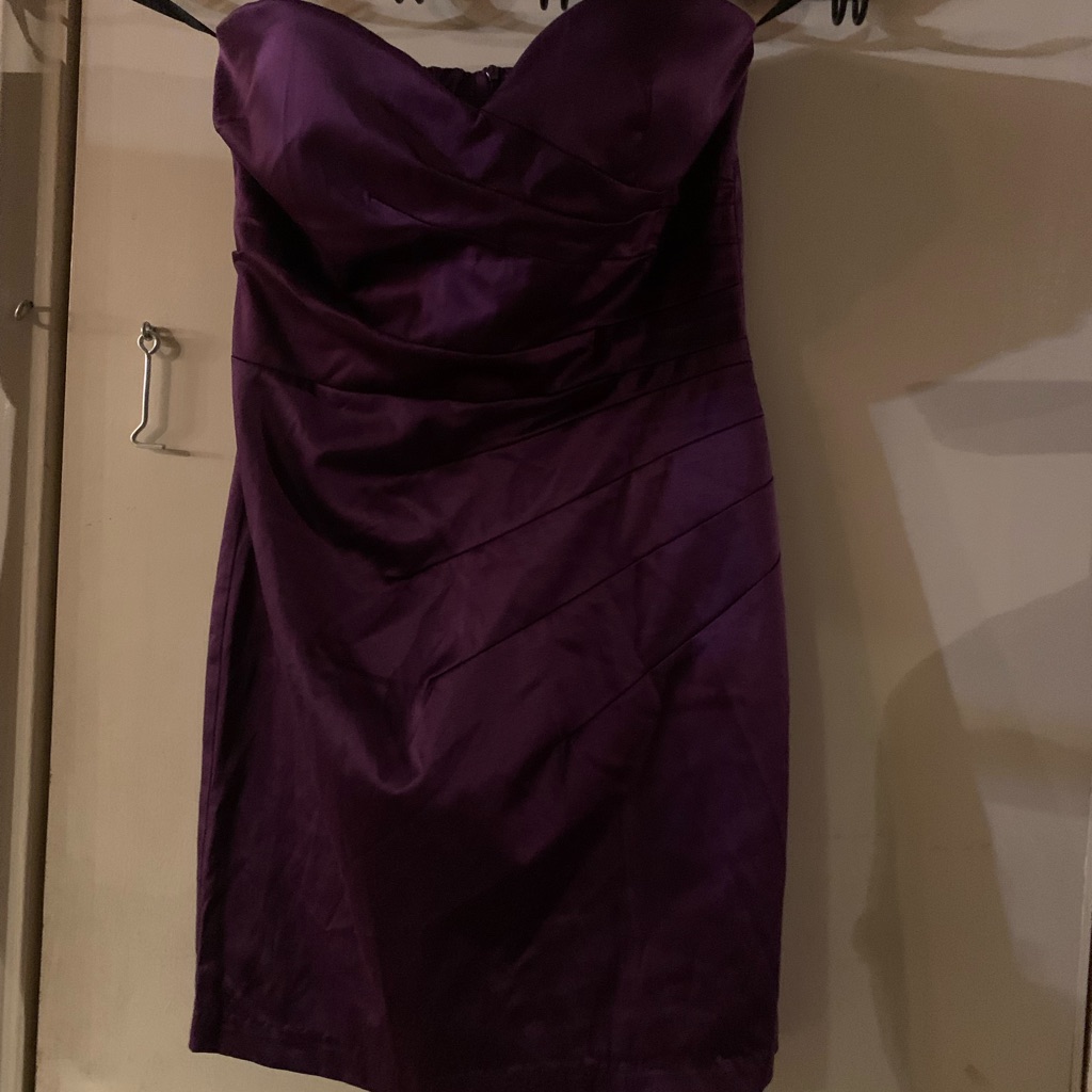 Papaya Usa Dress Purple Satiny Party Dress Med